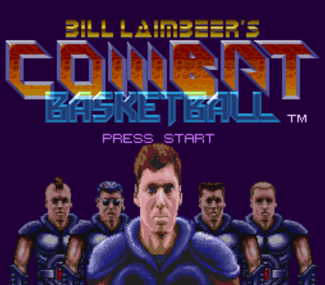 Bill Laimbeers Combat Baketball Title Screen
